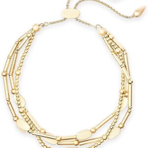 The Elegant Adornment: Multi-Strand Gold Adjustable Bracelet