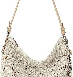 The Sak Sequoia Hobo Bag - Hand Crochet Large Women's Purse for Everyday & Travel - Durable Handbag & Tote With Zipper Pocket