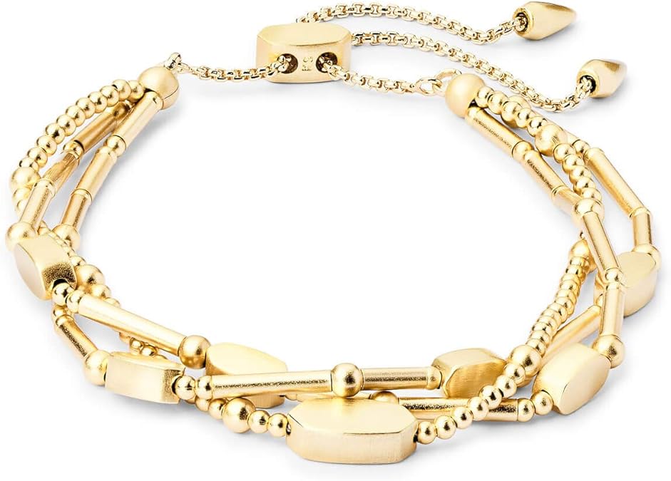 The Elegant Adornment: Multi-Strand Gold Adjustable Bracelet - Image 2