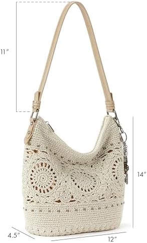 The Sak Sequoia Hobo Bag - Hand Crochet Large Women's Purse for Everyday & Travel - Durable Handbag & Tote With Zipper Pocket - Image 3