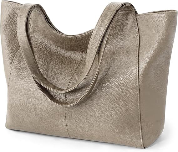 Elegant Minimalist Leather Tote Bag for Women | Spacious Everyday Shoulder Handbag